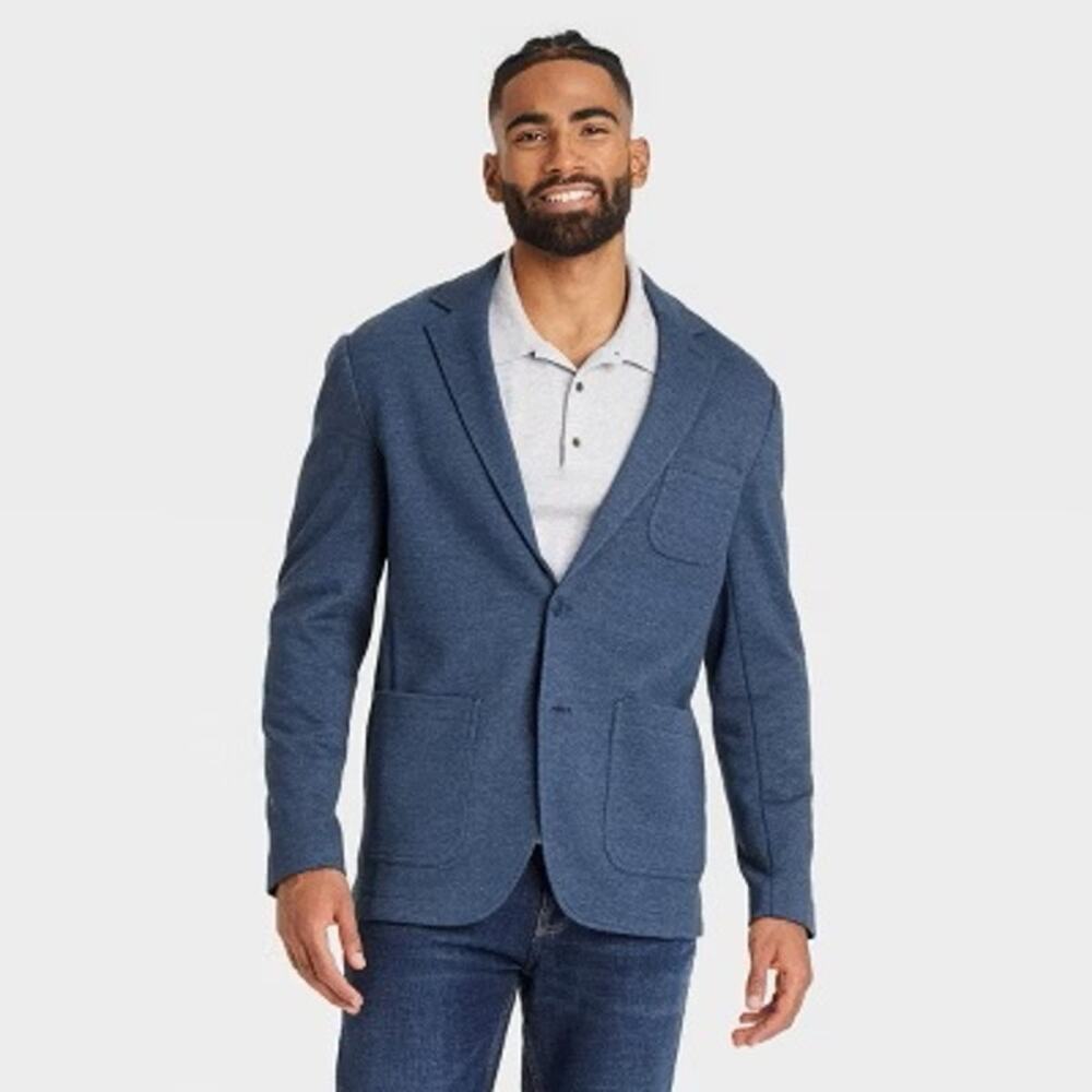 Goodfellow & Co Slate Blue Knit Sport Coat